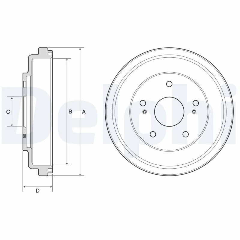 Zavorni boben DELPHI BF609