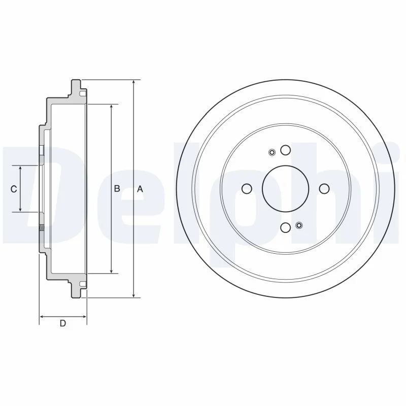 Zavorni boben DELPHI BF614