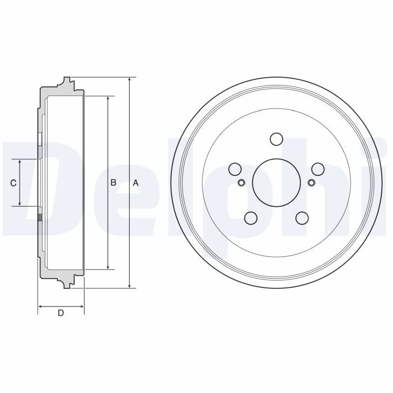 Zavorni boben DELPHI BF615
