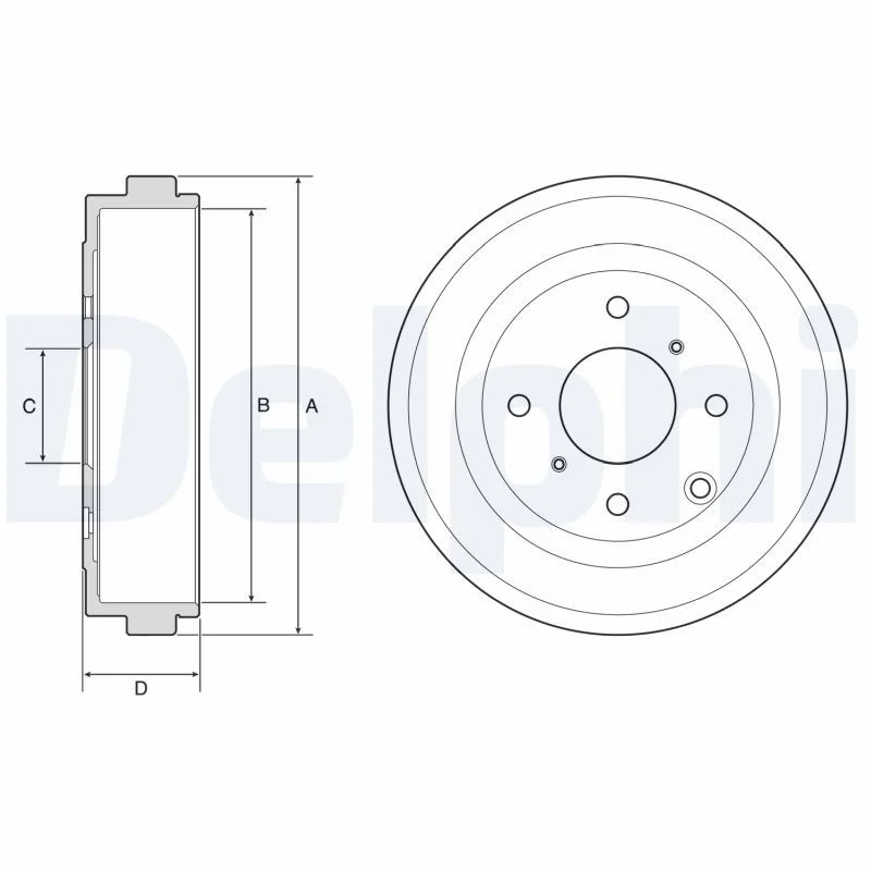 Zavorni boben DELPHI BF616