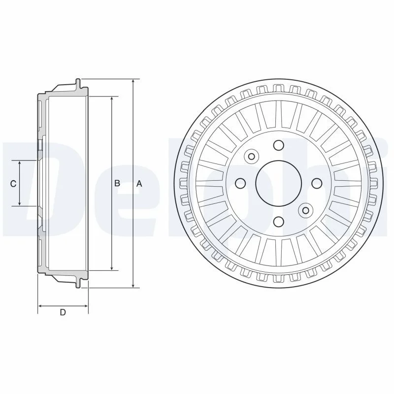 Zavorni boben DELPHI BF620