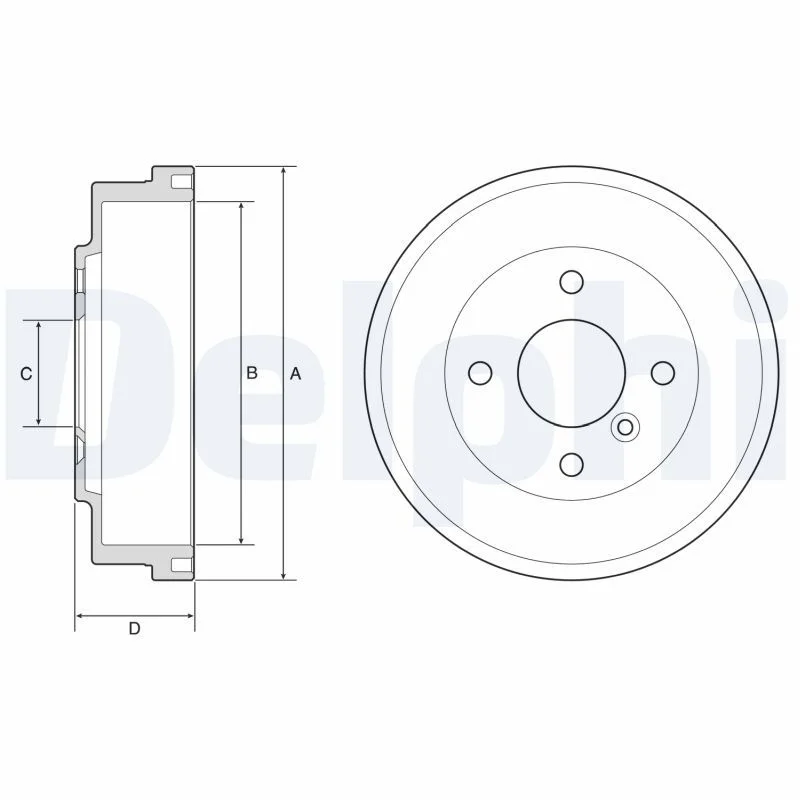 Zavorni boben DELPHI BF627