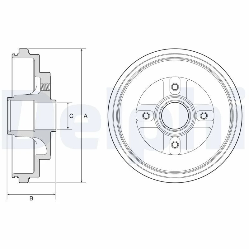 Zavorni boben DELPHI BF630