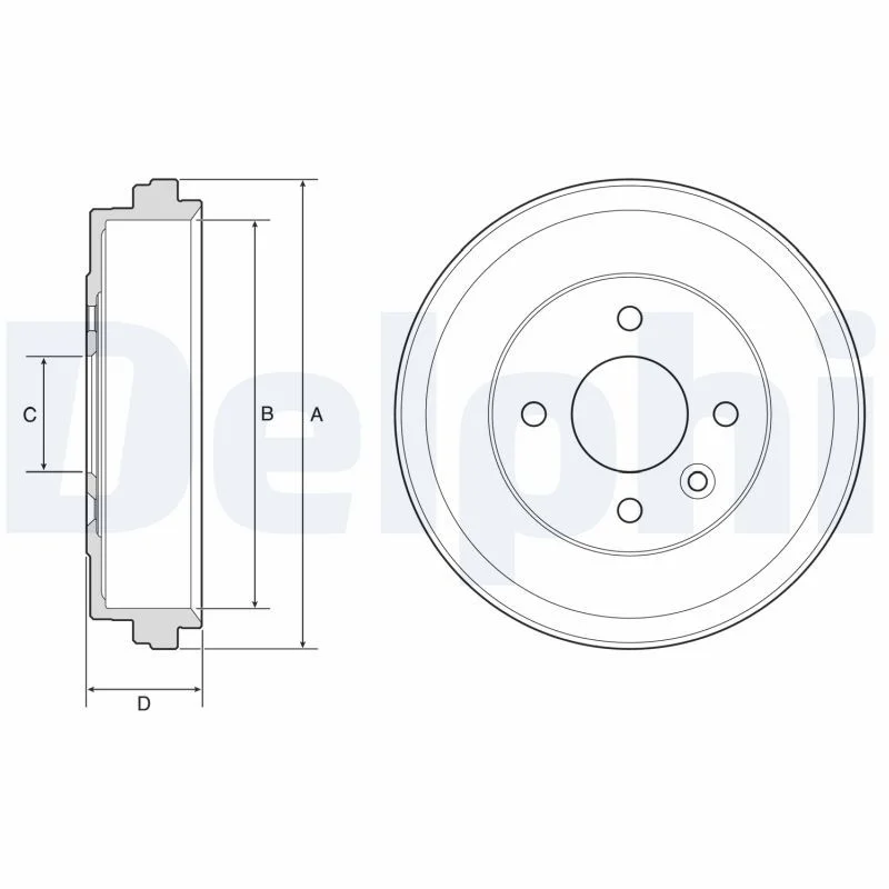 Zavorni boben DELPHI BF637