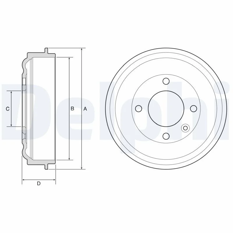 Zavorni boben DELPHI BF638