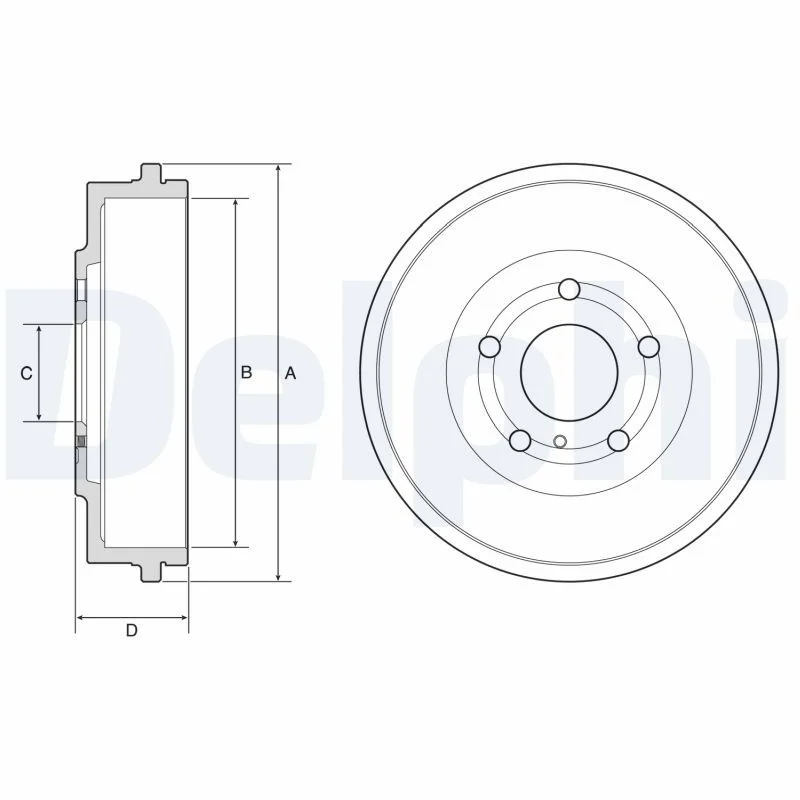Zavorni boben DELPHI BF639