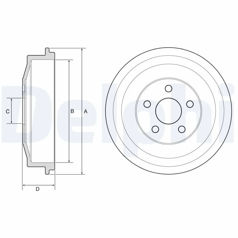 Zavorni boben DELPHI BF640