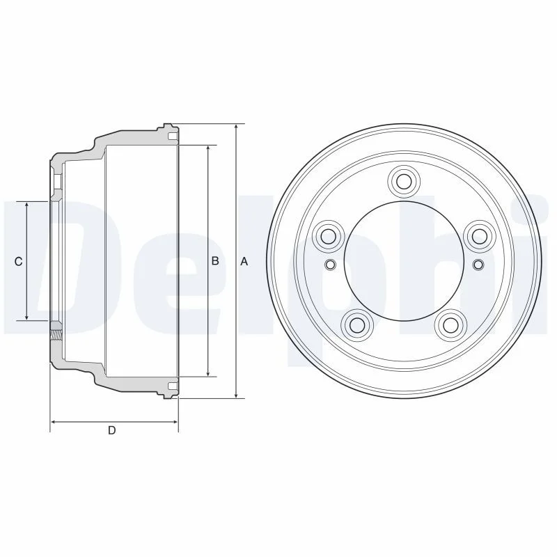 Zavorni boben DELPHI BF645