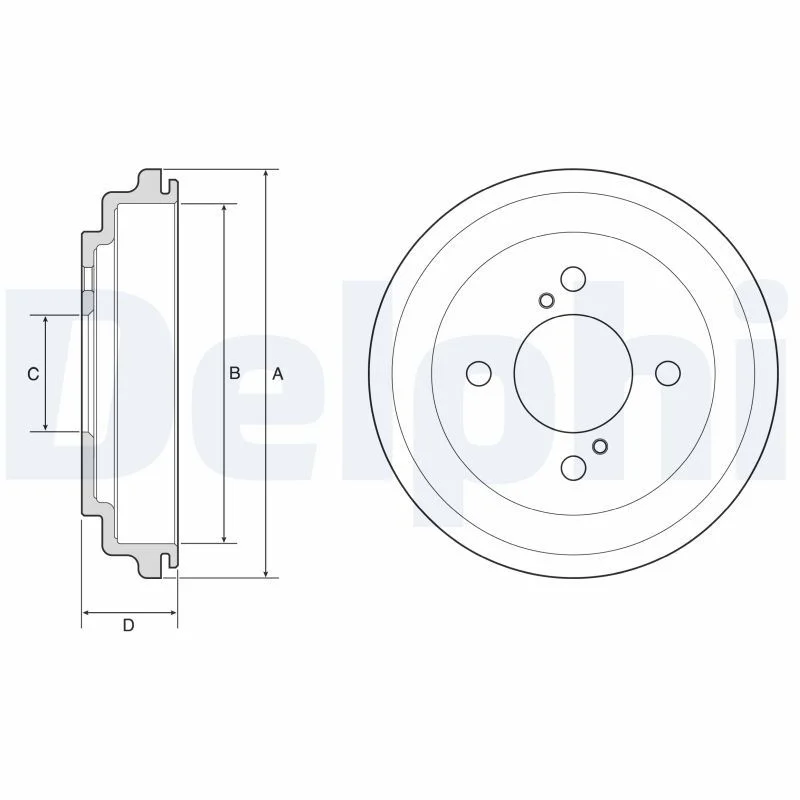 Zavorni boben DELPHI BF646