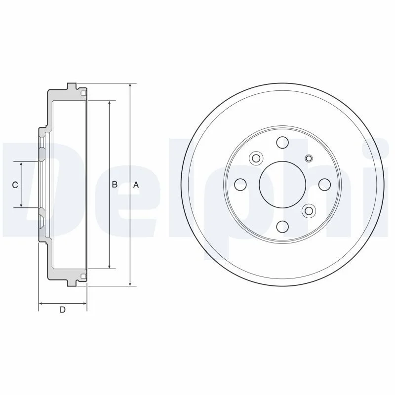 Zavorni boben DELPHI BF649
