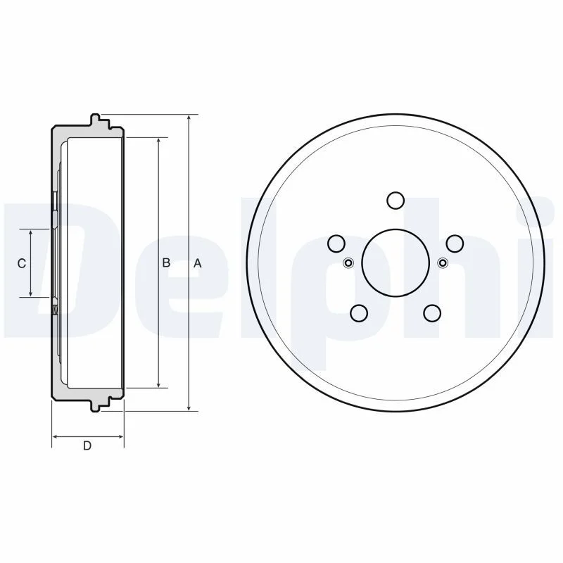 Zavorni boben DELPHI BF654