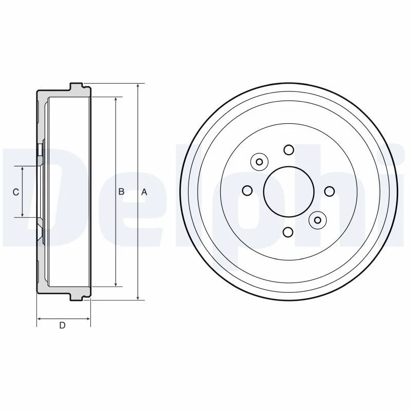 Zavorni boben DELPHI BF658