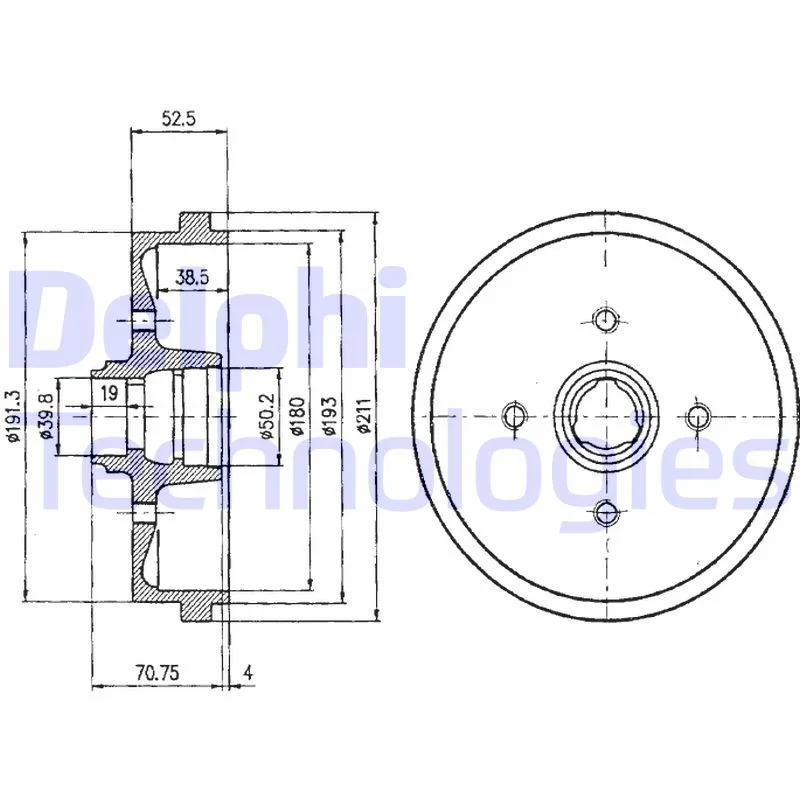 Zavorni boben DELPHI BF96