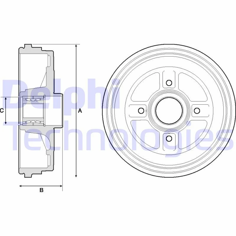 Zavorni boben DELPHI BFR496