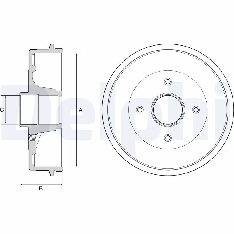 Zavorni boben DELPHI BFR538