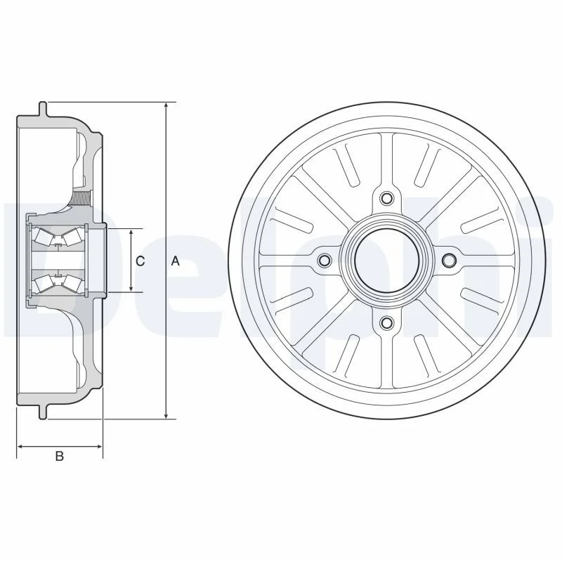 Zavorni boben DELPHI BFR576