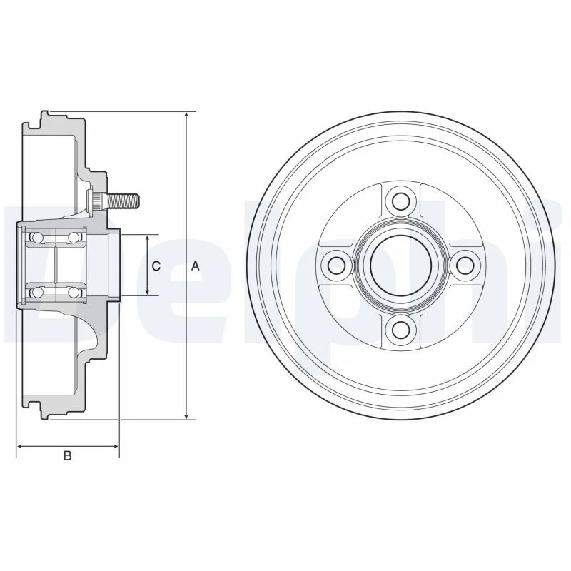 Zavorni boben DELPHI BFR589