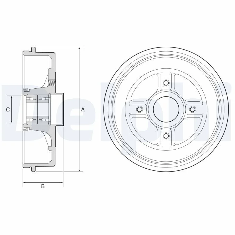 Zavorni boben DELPHI BFR595