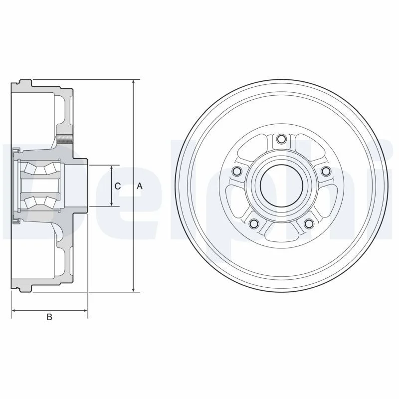 Zavorni boben DELPHI BFR611