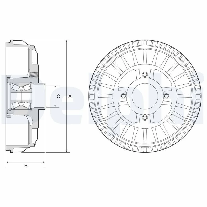 Zavorni boben DELPHI BFR621