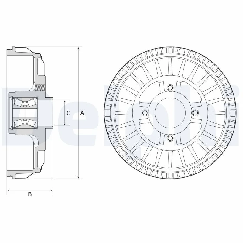Zavorni boben DELPHI BFR622