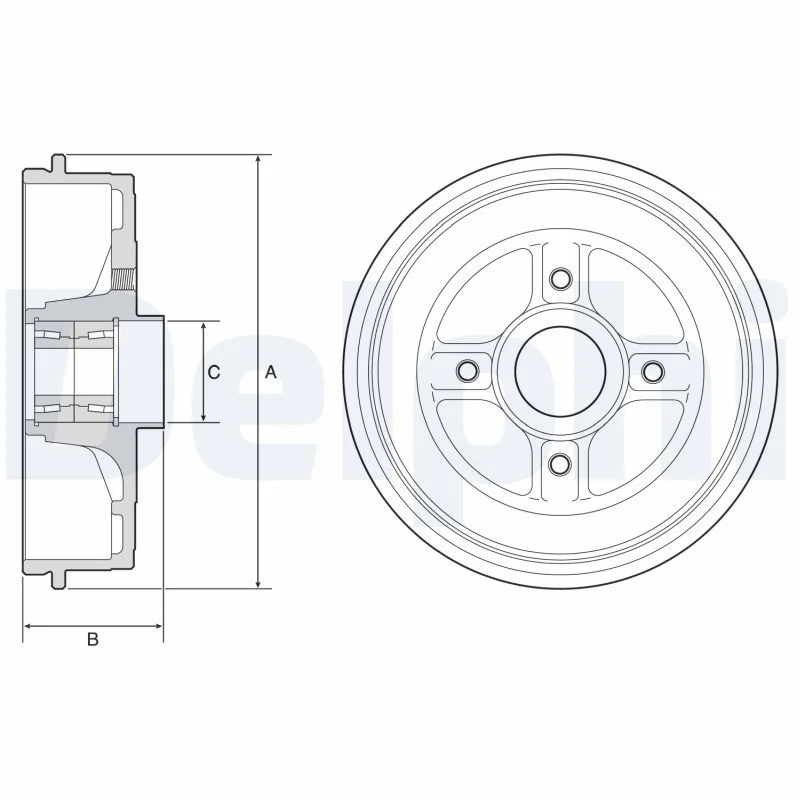 Zavorni boben DELPHI BFR624