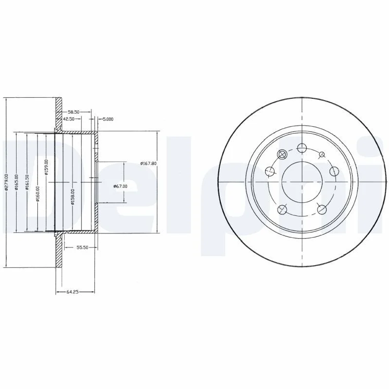 Zavorni disk DELPHI BG2240