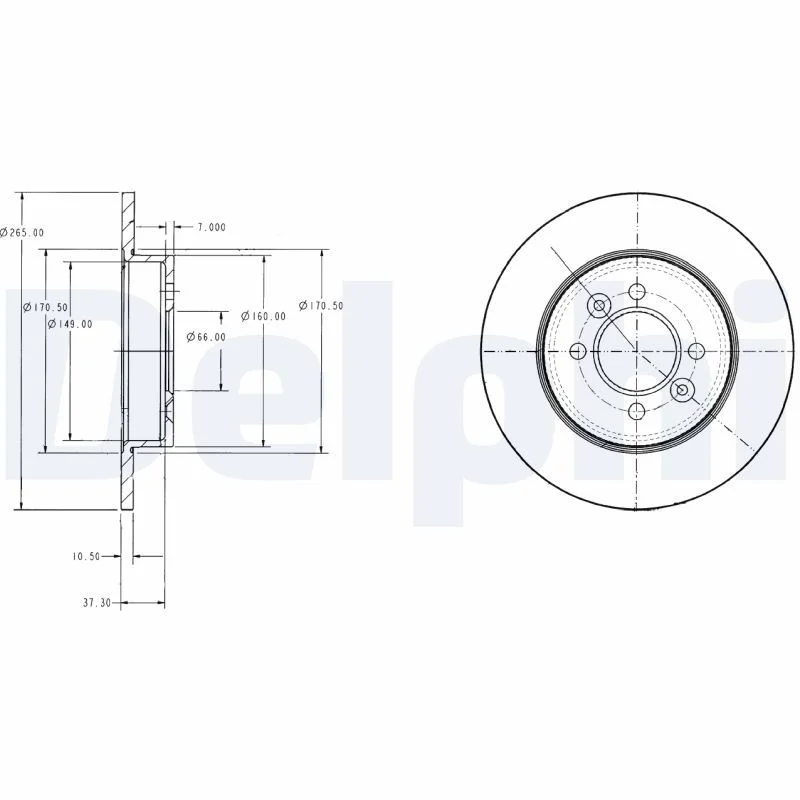 Zavorni disk DELPHI BG2694