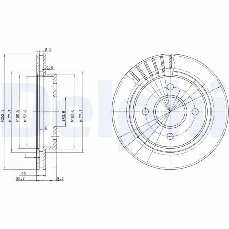 Zavorni disk DELPHI BG2700