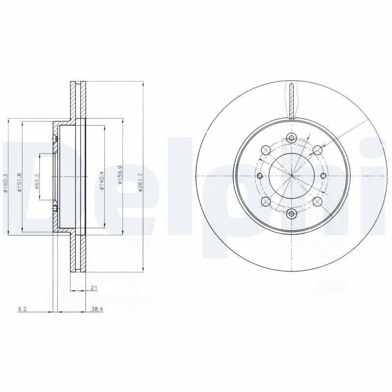 Brake Disc DELPHI BG2759