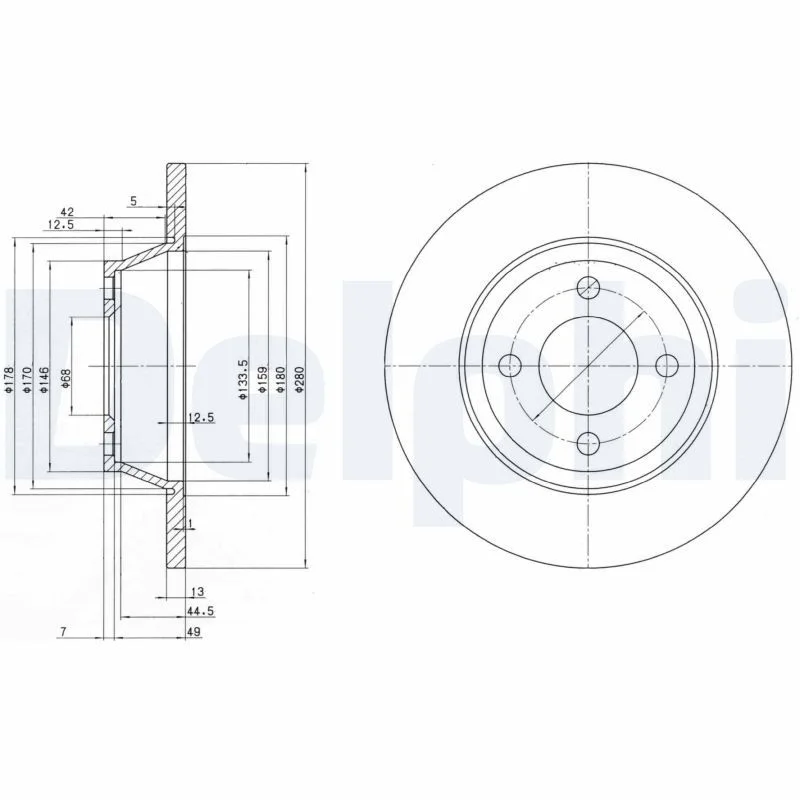 Brake Disc DELPHI BG2783