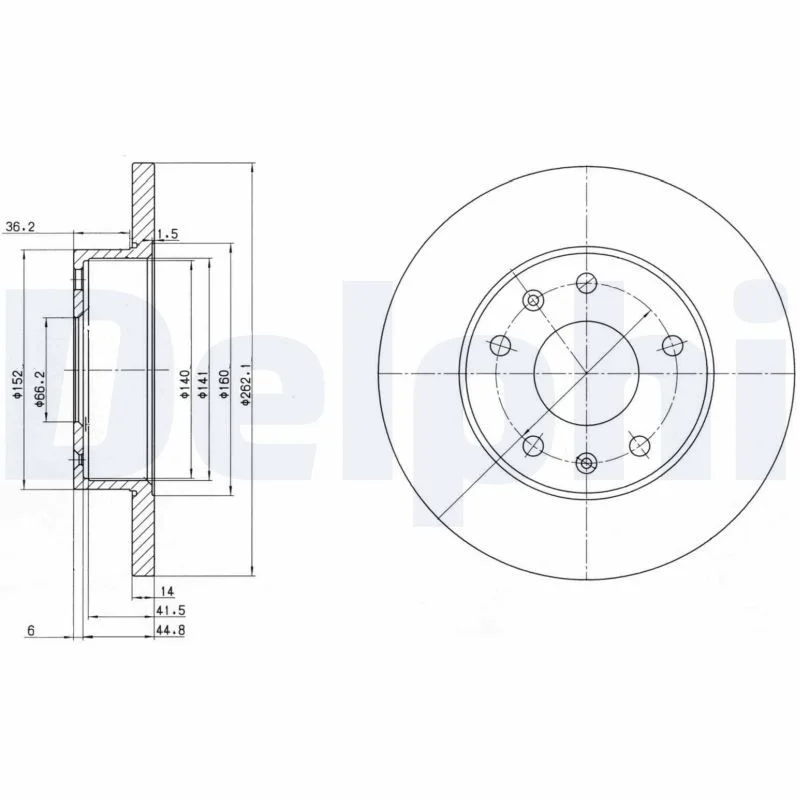 Brake Disc DELPHI BG3426
