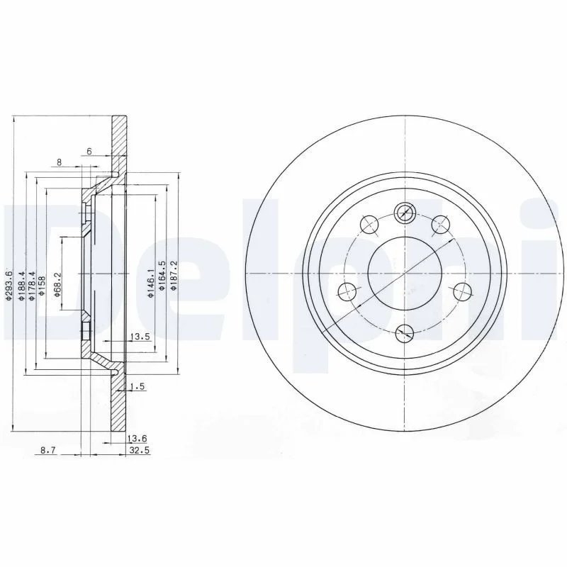 Brake Disc DELPHI BG3518