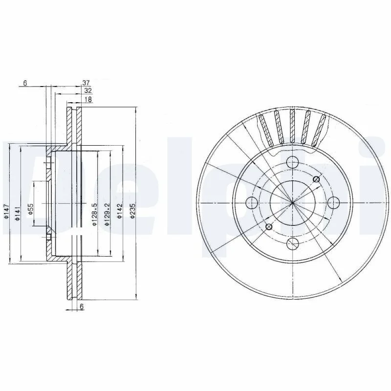 Zavorni disk DELPHI BG3519