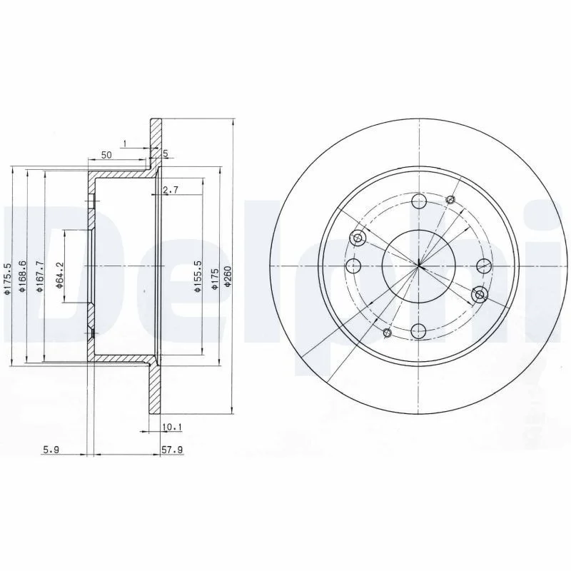 Zavorni disk DELPHI BG3677
