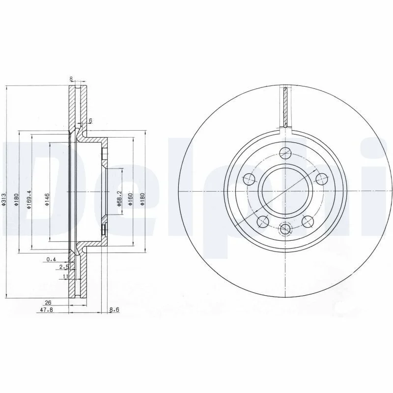Zavorni disk DELPHI BG3719