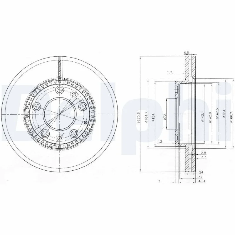 Zavorni disk DELPHI BG3724