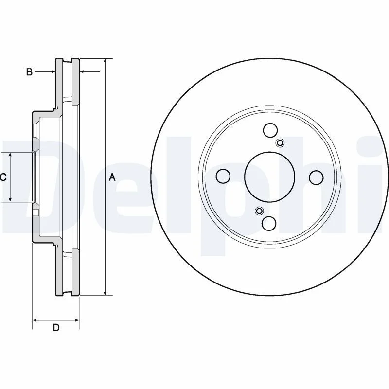 Zavorni disk DELPHI BG3734