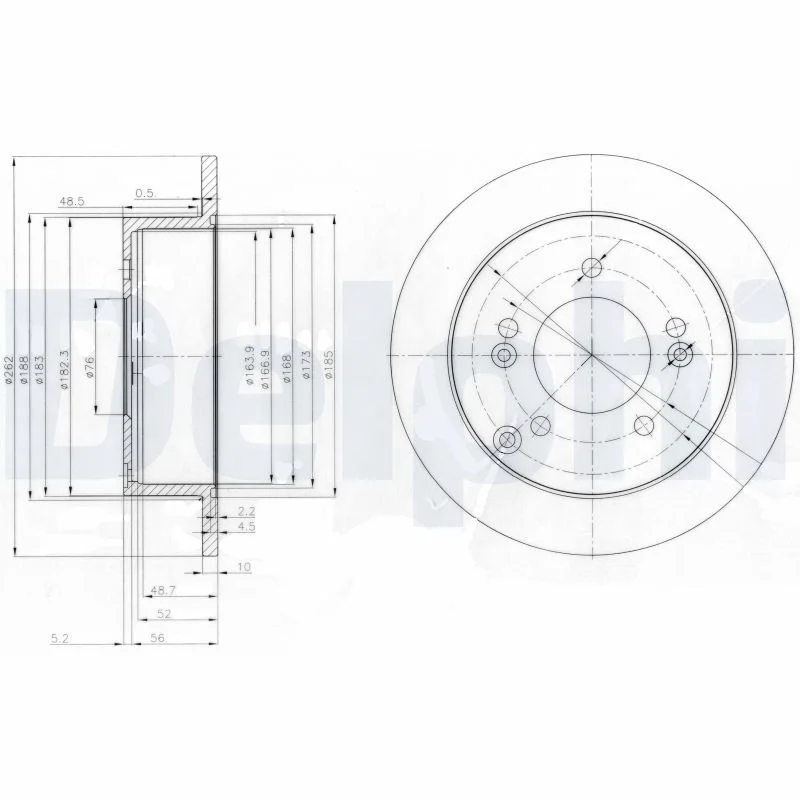 Zavorni disk DELPHI BG3799