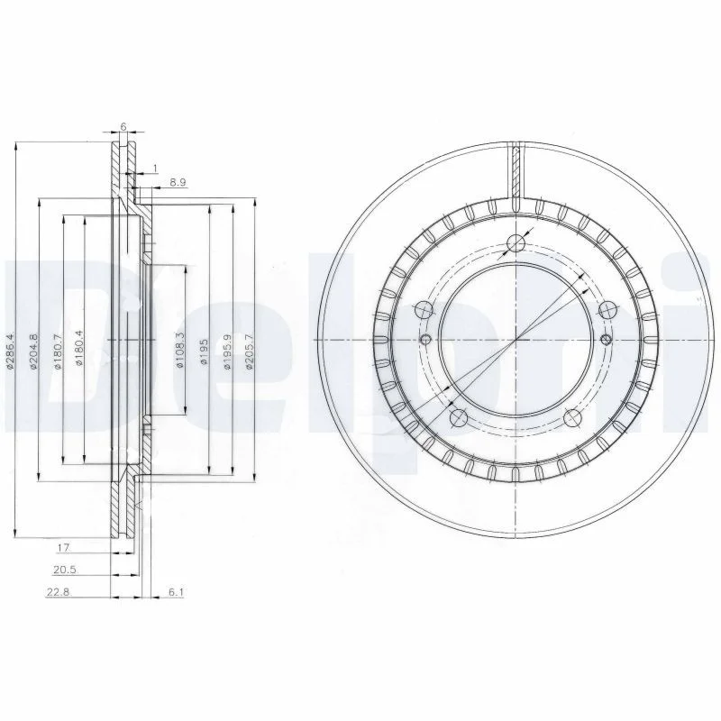 Brake Disc DELPHI BG3820