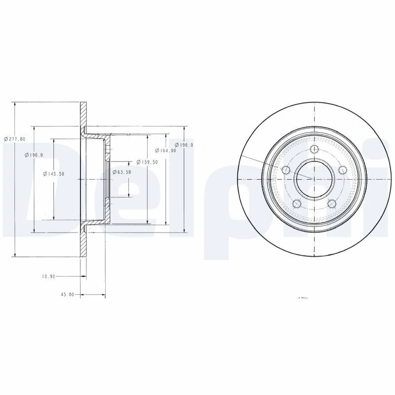 Zavorni disk DELPHI BG3873