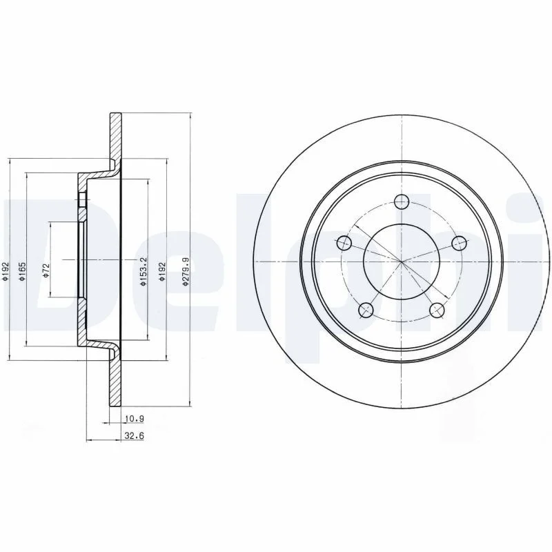 Brake Disc DELPHI BG3930