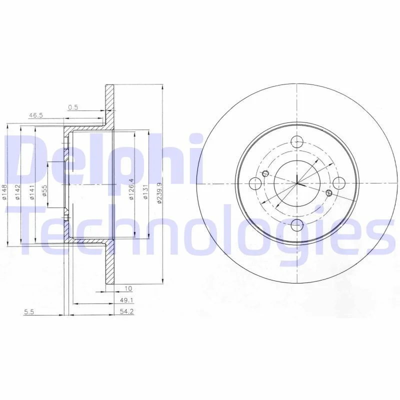 Zavorni disk DELPHI BG4050