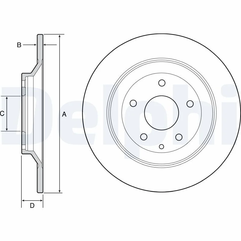 Brake Disc DELPHI BG4567C