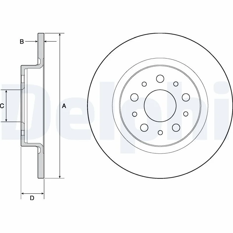 Brake Disc DELPHI BG4690C