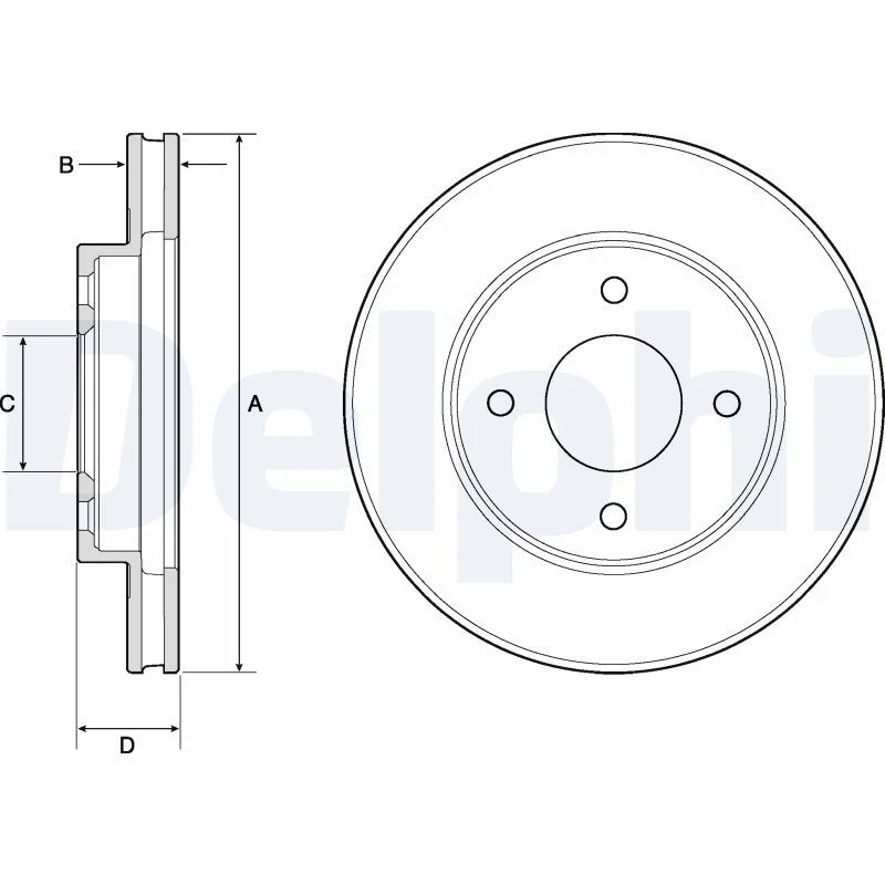 Zavorni disk DELPHI BG4742C