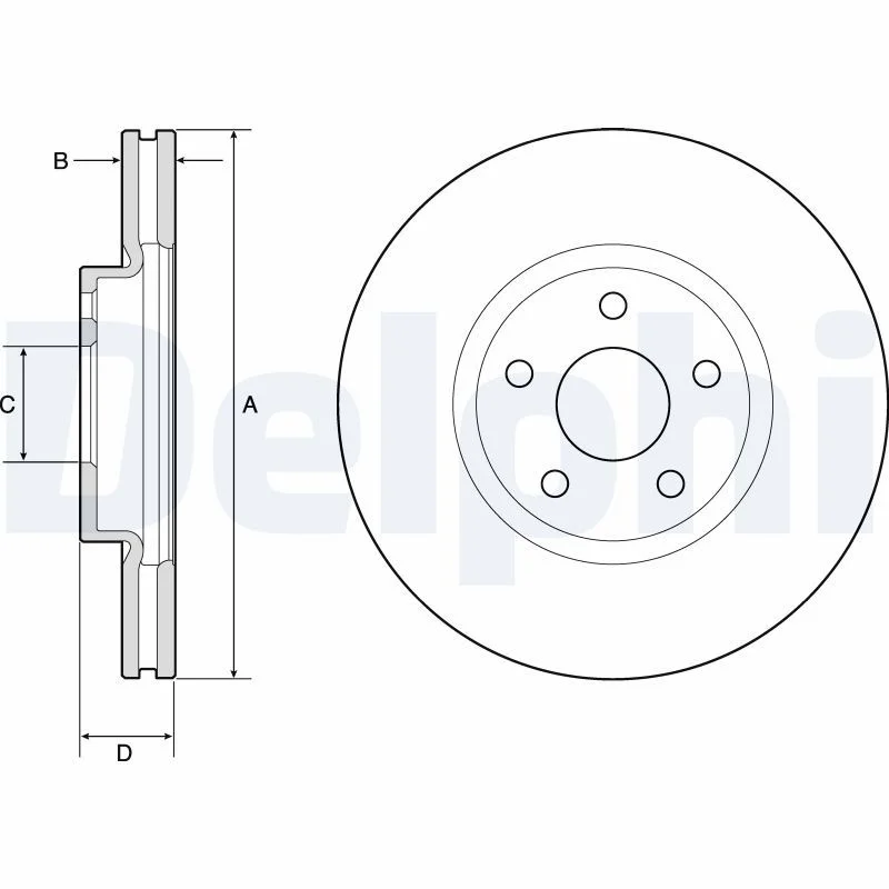 Zavorni disk DELPHI BG4803C