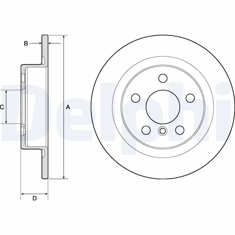 Brake Disc DELPHI BG4812C