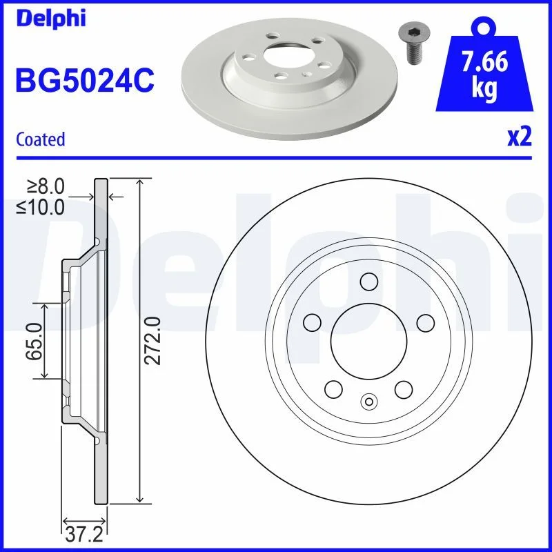 Zavorni disk DELPHI BG5024C