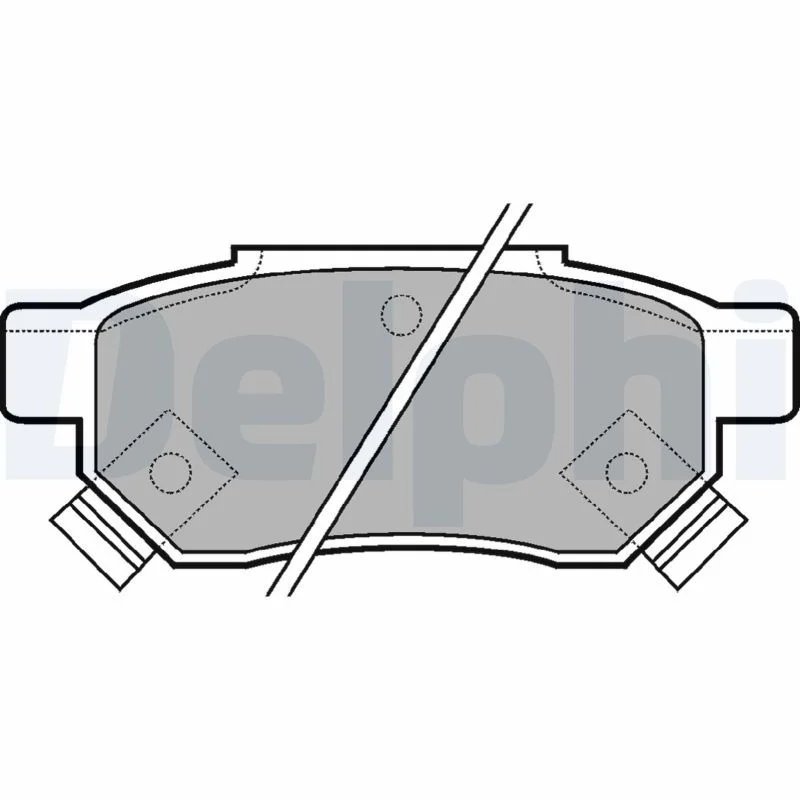 Brake Pad Set, disc brake DELPHI LP625